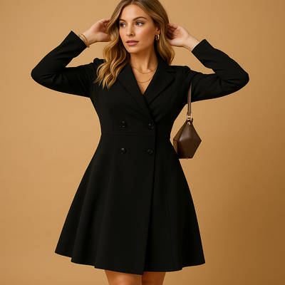 Anouk | Elegante damesjurk met knopen