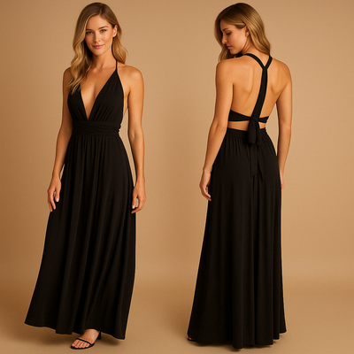 Mila | Wikkeljurk met overlengte bandjes voor dames