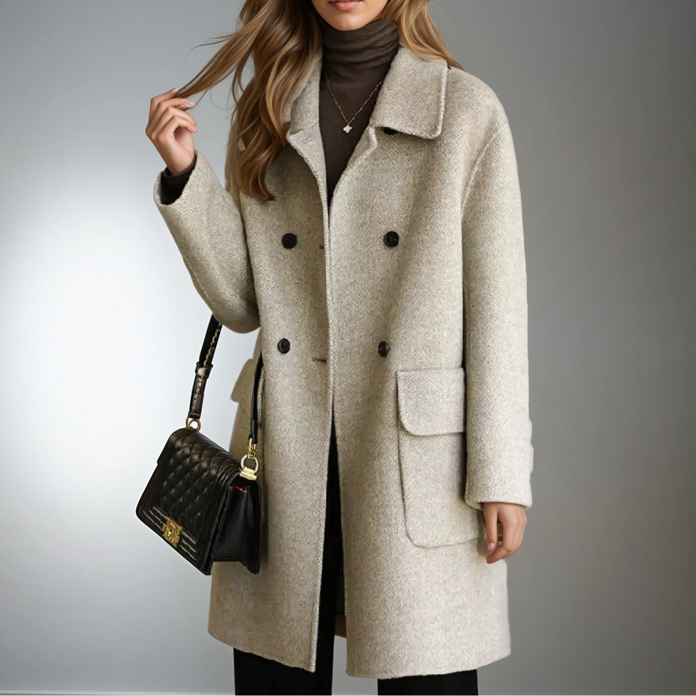 Megan | Elegante lange jas