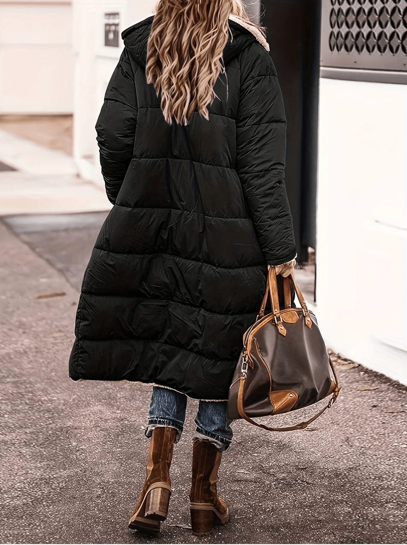 Avarena | Warme omkeerbara Parka-jas met sherpa-voering