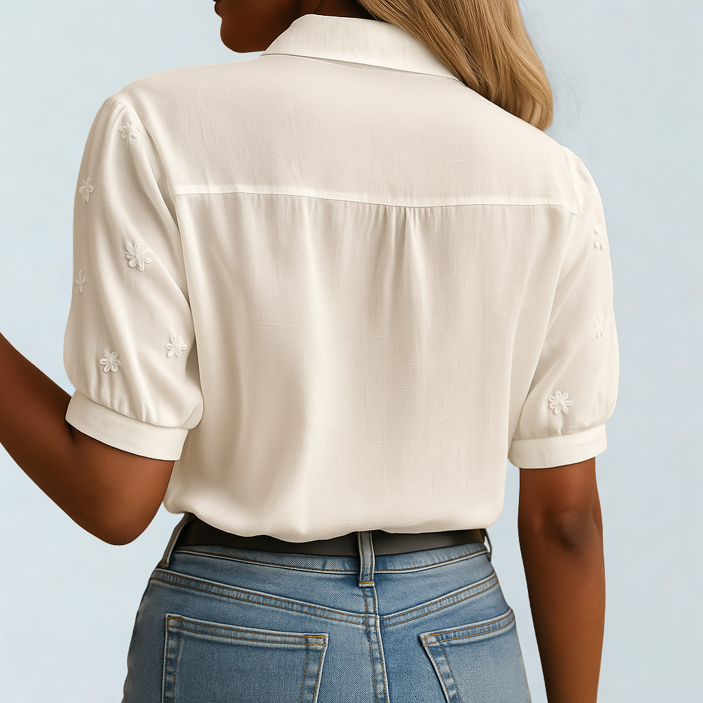 Elvira | Modieuze witte blouse voor dames