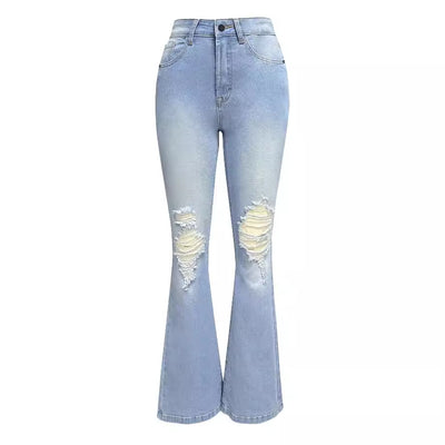 Elva | Ripped Flare Jeans
