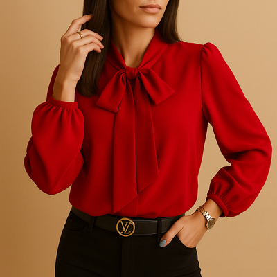 Lianne | Elegante blouse met strikdetail voor dames
