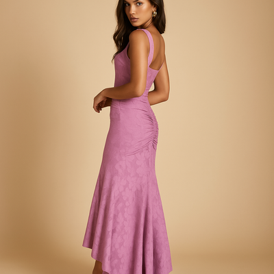 Vivienne | Gebloemde midi-jurk met luchtige pasvorm voor dames