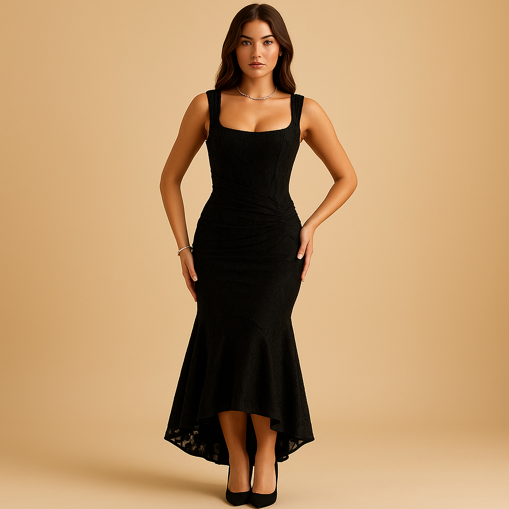 Vivienne | Gebloemde midi-jurk met luchtige pasvorm voor dames