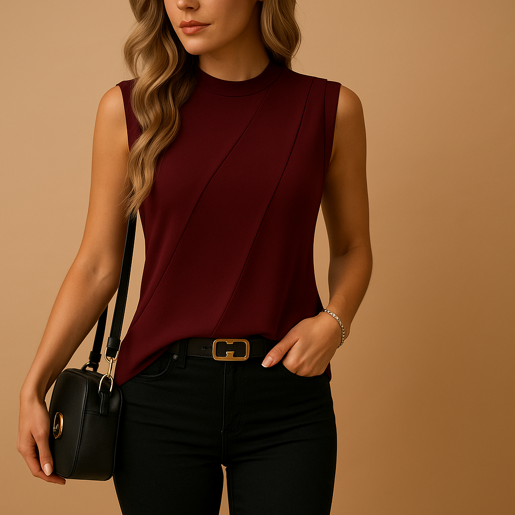 Roos | Lichtgewicht casual T-shirt met ronde hals voor dames