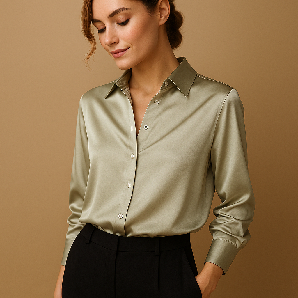 Viviette | Luchtige blouse met V-hals en knoopsluiting voor dames