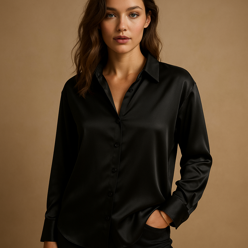 Viviette | Luchtige blouse met V-hals en knoopsluiting voor dames