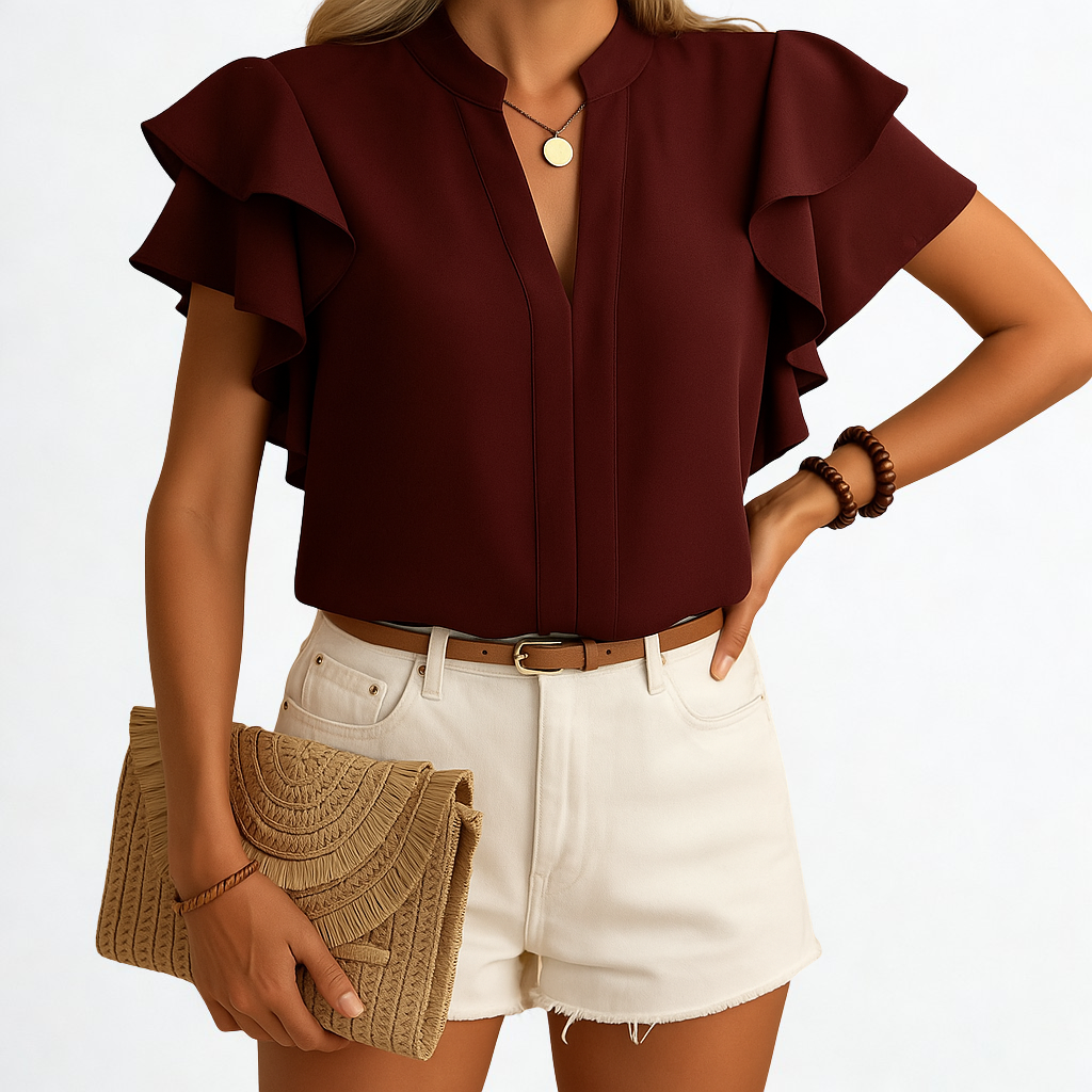 Isla | Mouwloze elegante blouse voor dames