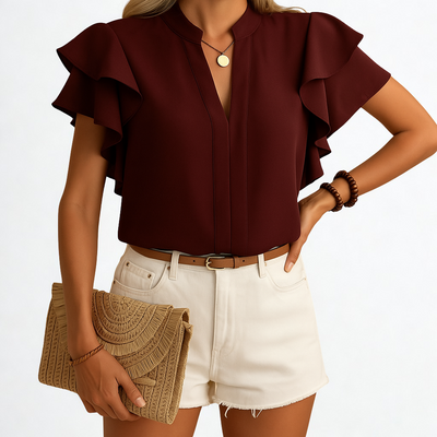 Isla | Mouwloze elegante blouse voor dames