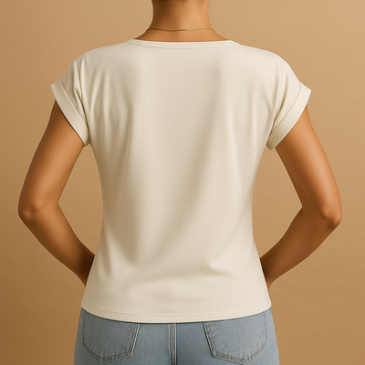 Jolijn | V-hals blouse met flatterende pasvorm voor dames