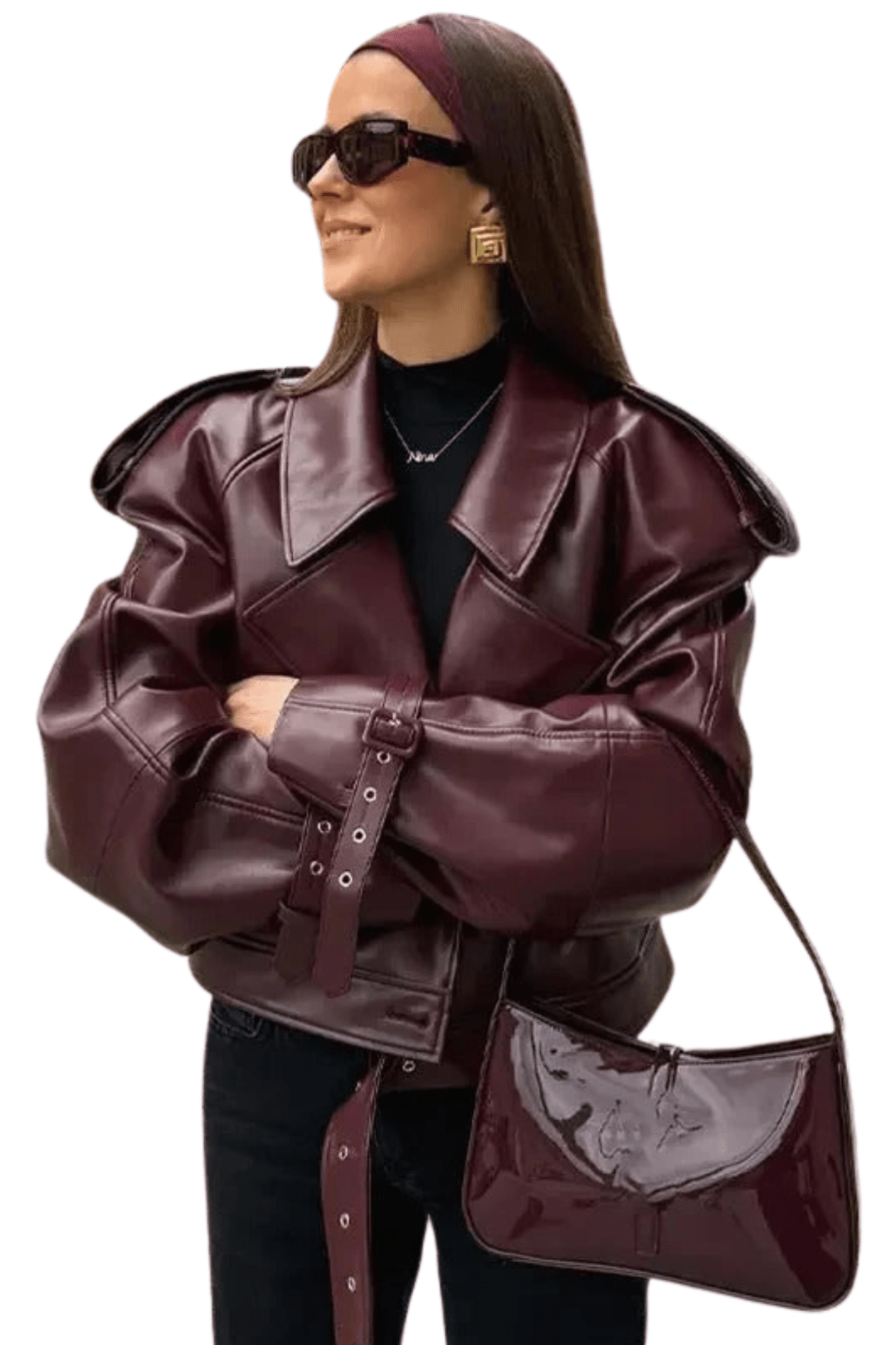 Valeria | Tijdloze Leren Herfstjas voor de Moderne Vrouw